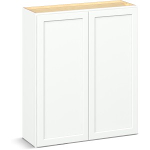 Reliabilt Parkstone II Reliabilt Parkstone II Brilliant White Wall Cabinet, 2 Doors, 36-in x 42-in - 641261 | Lowe's Pro Supply